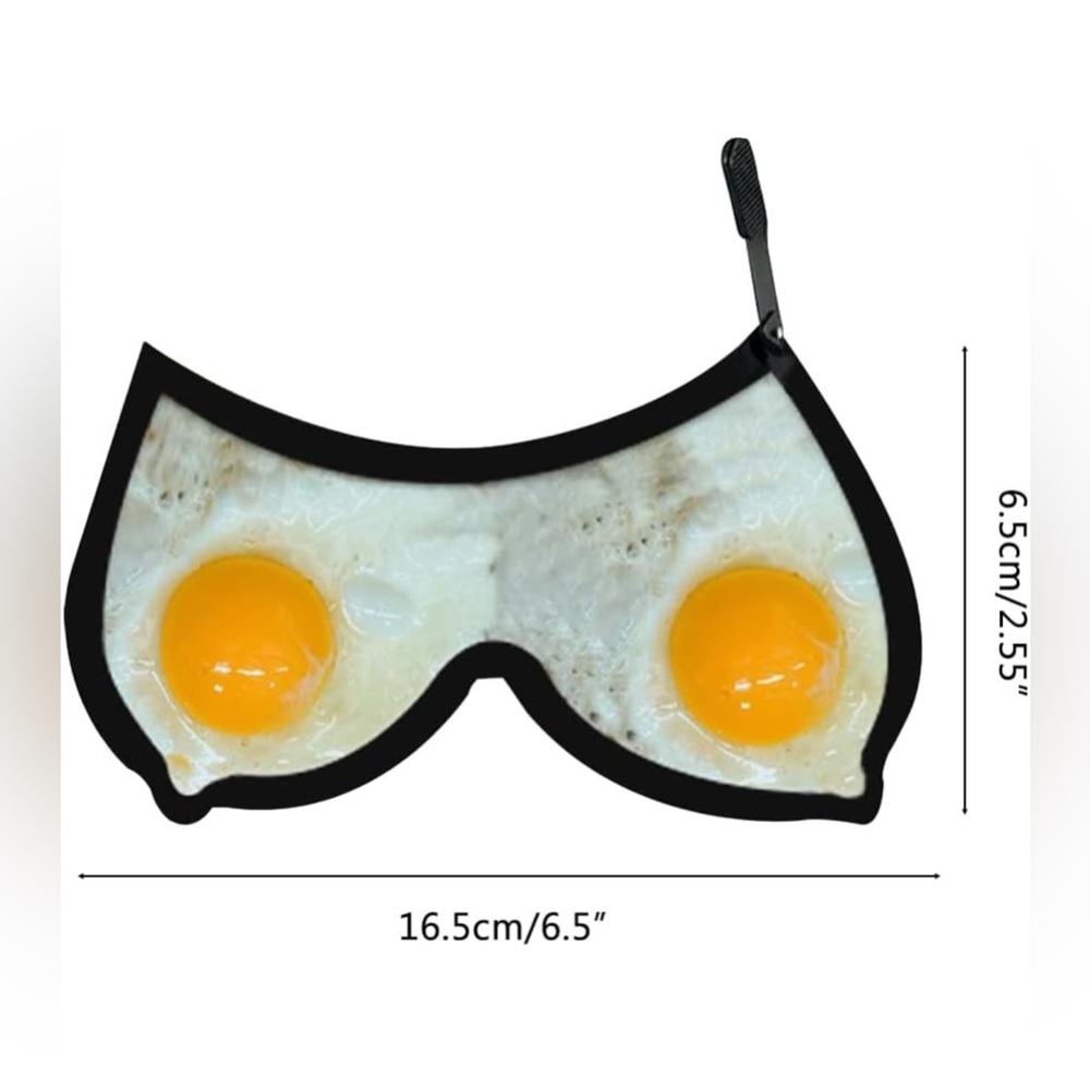 Boob nipple shaped egg pan mold funny gag gift man dad bro frat dude hilarious